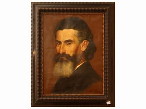 Scuola toscana dell'inizio del XX secolo - Ritratto di gentiluomo con barba