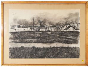 Giuliano Ruffini - Paesaggio e studio di figure