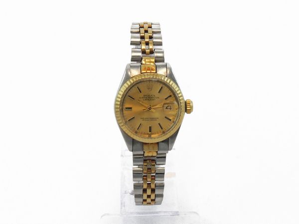 Orologio da polso per donna Rolex Datejust in acciaio e oro giallo  - Asta Gioielli e orologi - Associazione Nazionale - Case d'Asta italiane