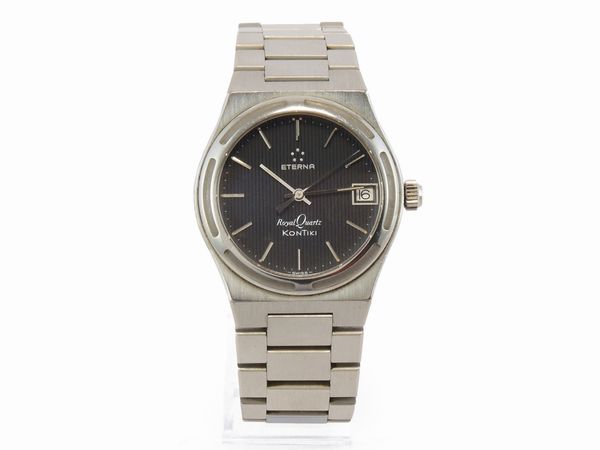 Orologio da polso per uomo Eterna Kontiki Royal Quartz in acciaio  - Asta Gioielli e orologi - Associazione Nazionale - Case d'Asta italiane