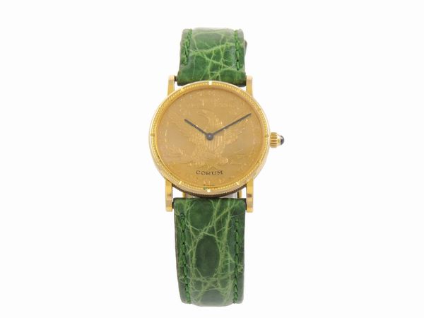 Orologio da polso per donna Corum Coin in oro giallo  - Asta Gioielli e orologi - Associazione Nazionale - Case d'Asta italiane