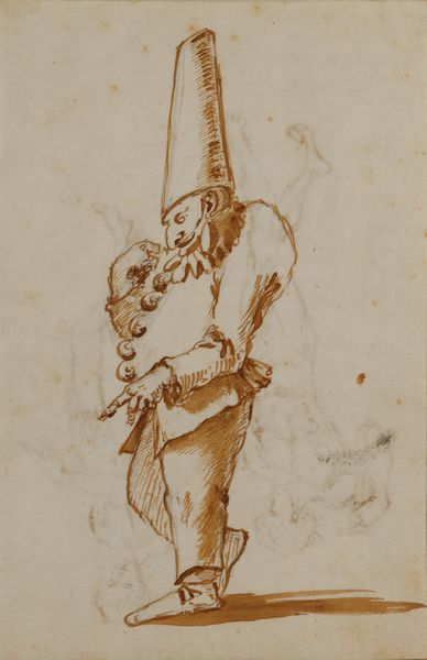 Scuola veneta del XVIII secolo : Pulcinella  - Asta Asta 401 | ARTE ANTICA E DEL XIX SECOLO Online - Associazione Nazionale - Case d'Asta italiane