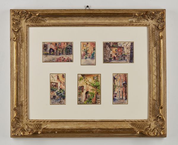 BELTRAME ACHILLE (1871 - 1945) : Casa vista da sei angolazioni  - Asta Asta 401 | ARTE ANTICA E DEL XIX SECOLO Online - Associazione Nazionale - Case d'Asta italiane