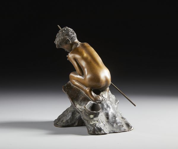 GEMITO VINCENZO (1852 - 1929) : Fonderia. Pescatorello  - Asta Asta 401 | ARTE ANTICA E DEL XIX SECOLO Online - Associazione Nazionale - Case d'Asta italiane