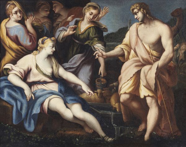 ARTISTA CENTROITALIANO DEL XVII SECOLO : Mos� e le figlie di Jetro  - Asta Asta 401 | ARTE ANTICA E DEL XIX SECOLO Online - Associazione Nazionale - Case d'Asta italiane
