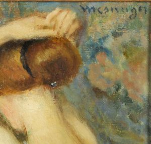 MESNAGER (XIX-XX SECOLO) EMILY : Femme � la toilette  - Asta Asta 401 | ARTE ANTICA E DEL XIX SECOLO Online - Associazione Nazionale - Case d'Asta italiane