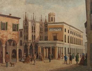 ARTISTA DEL XIX SECOLO - Caff� Pedrocchi, Padova