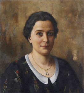 GUSSONI VITTORIO (1893 - 1968) - Ritratto di gentildonna