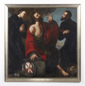 ARTISTA DEL XVII SECOLO : Trionfo allegorico (San Giuseppe e frati)  - Asta Asta 401 | ARTE ANTICA E DEL XIX SECOLO Online - Associazione Nazionale - Case d'Asta italiane