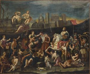ARTISTA DEL XVII SECOLO - Trionfo di Cesare
