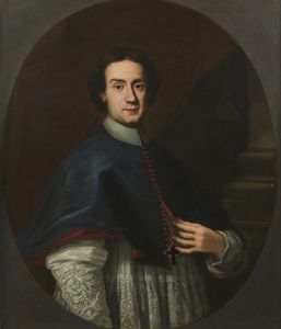 ARTISTA ROMANO DEL XVII-XVIII SECOLO - Ritratto di vescovo