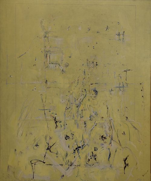 Giancarlo  Ossola : Narrazione frammentaria su fondo giallo  - Asta Arte Moderna e Contemporanea - Associazione Nazionale - Case d'Asta italiane