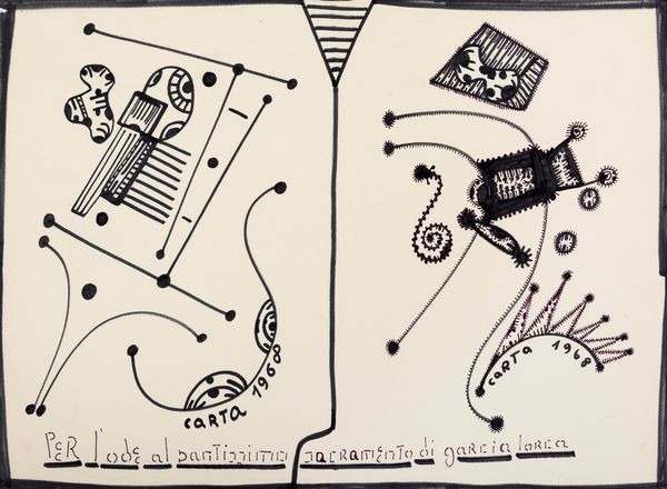 Sebastiano Carta : 2 disegni  - Asta Arte Moderna e Contemporanea - Associazione Nazionale - Case d'Asta italiane