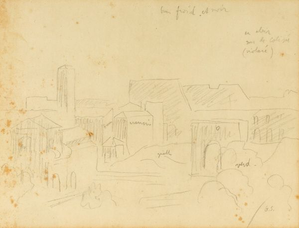 Gino Severini : Il Foro romano  - Asta Arte Moderna e Contemporanea - Associazione Nazionale - Case d'Asta italiane