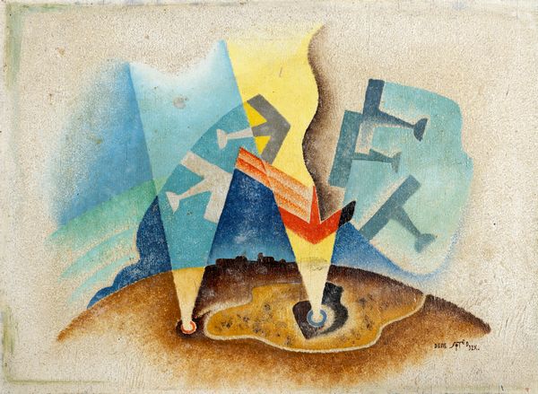 Mino Delle Site : Combattimento aereo  - Asta Arte Moderna e Contemporanea - Associazione Nazionale - Case d'Asta italiane