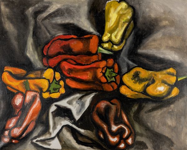 Renato Guttuso : Peperoni (Studio per la Vucciria)  - Asta Arte Moderna e Contemporanea - Associazione Nazionale - Case d'Asta italiane