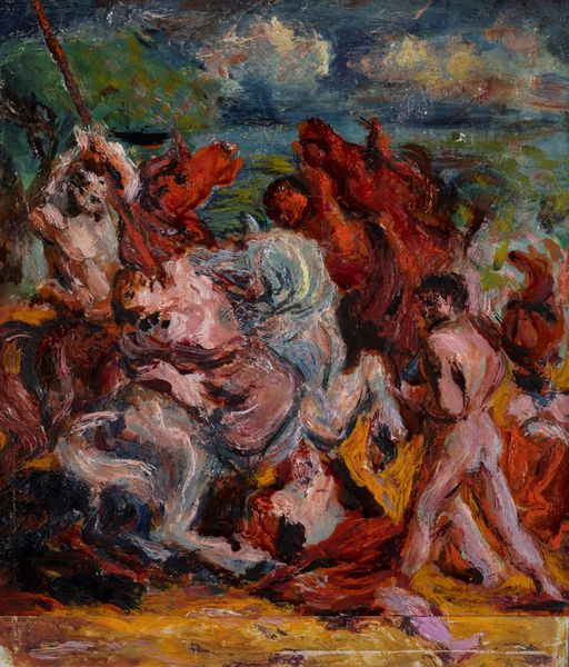 ALIGI SASSU : Studio per la grande battaglia dei tre cavalieri  - Asta Arte Moderna e Contemporanea - Associazione Nazionale - Case d'Asta italiane