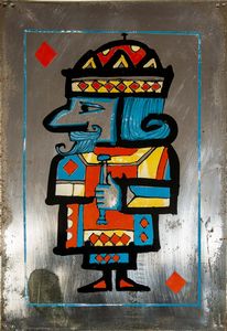 EMANUELE LUZZATI : Carte da gioco  - Asta Arte Moderna e Contemporanea - Associazione Nazionale - Case d'Asta italiane