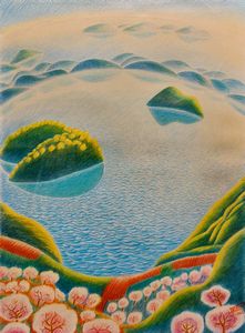 Gerardo Dottori - Paesaggio - Lago