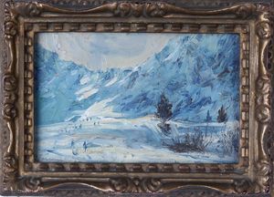 Berto Ferrari - Paesaggio innevato