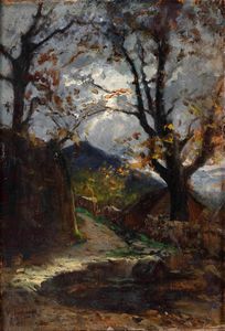 Vittorio Avondo, Ambito di : Paesaggio  - Asta Dipinti del XIX-XX secolo - Associazione Nazionale - Case d'Asta italiane