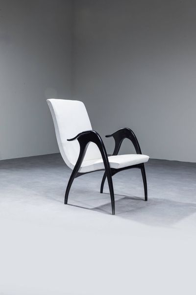 MALATESTA E MASON : Poltroncina con braccioli  - Asta Design - Associazione Nazionale - Case d'Asta italiane