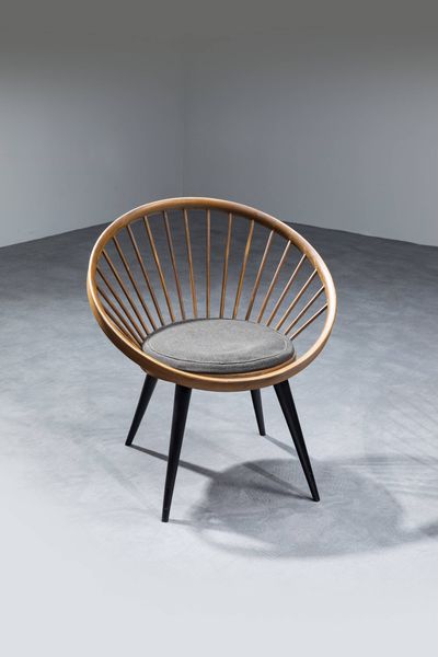 YNGVE EKSTROM : Coppie di poltrone mod. Circle Chair  - Asta Design - Associazione Nazionale - Case d'Asta italiane