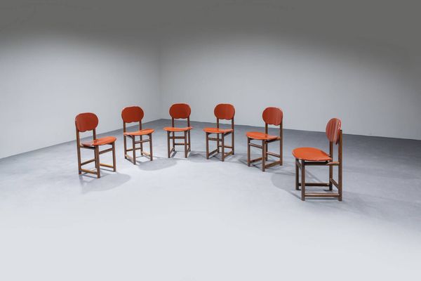 AFRA E TOBIA SCARPA : Sei sedie della collezione New Harmony 8100  - Asta Design - Associazione Nazionale - Case d'Asta italiane