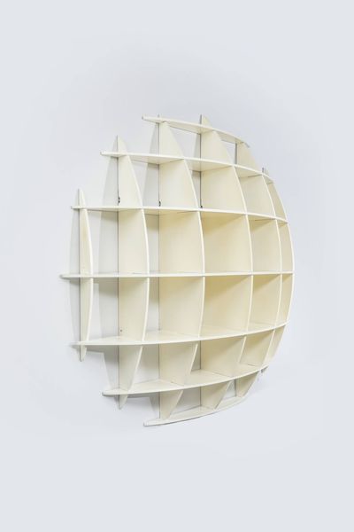 MANFREDO MASSIRONI Padova 1937 - 2011 : Libreria a parete mod. Ticho  - Asta Design - Associazione Nazionale - Case d'Asta italiane