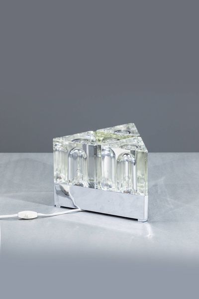 VETRARIA FIDENZA : Lampada da tavolo mod. Prisma  - Asta Design - Associazione Nazionale - Case d'Asta italiane