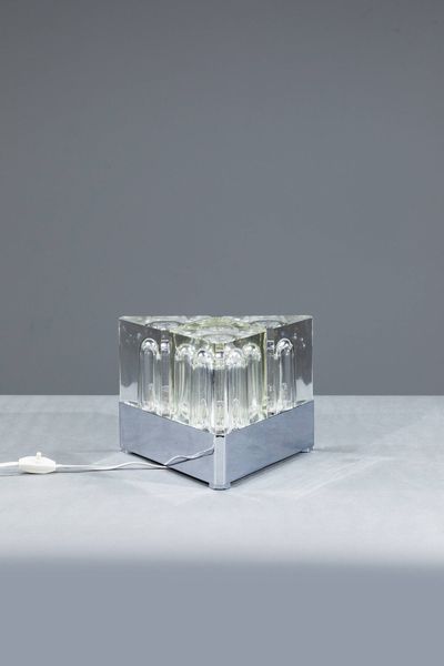 VETRARIA FIDENZA : Lampada da tavolo mod. Prisma  - Asta Design - Associazione Nazionale - Case d'Asta italiane