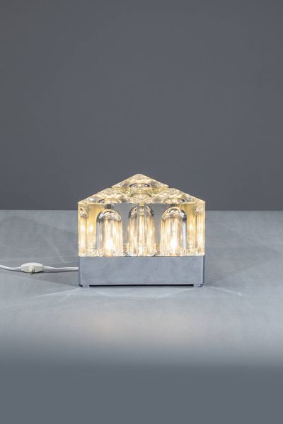 VETRARIA FIDENZA : Lampada da tavolo mod. Prisma  - Asta Design - Associazione Nazionale - Case d'Asta italiane