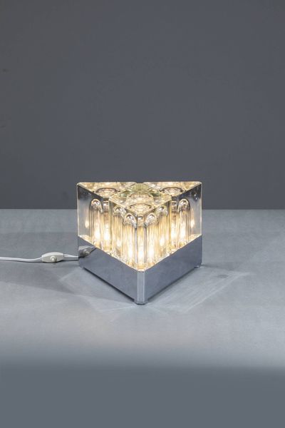 VETRARIA FIDENZA : Lampada da tavolo mod. Prisma  - Asta Design - Associazione Nazionale - Case d'Asta italiane