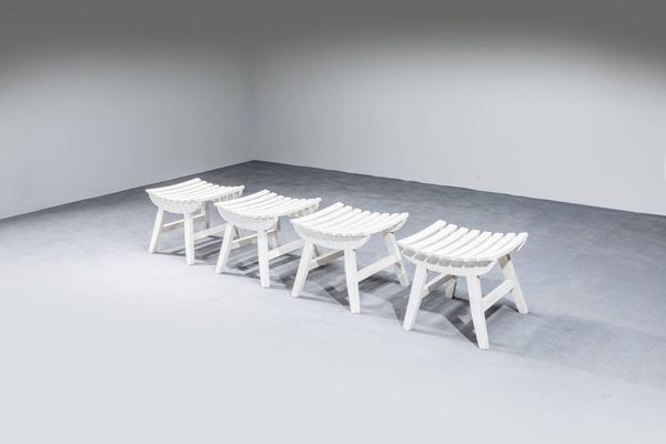 PRODUZIONE ITALIANA : Quattro sgabelli  - Asta Design - Associazione Nazionale - Case d'Asta italiane