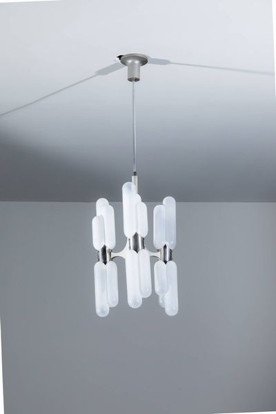 CARLO NASON : Lampadario mod. Torpedo  - Asta Design - Associazione Nazionale - Case d'Asta italiane