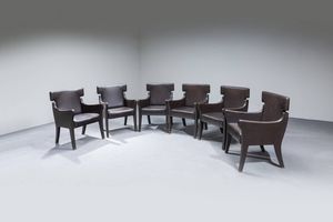IGNAZIO GARDELLA : Sei sedie mod. P10 R63  - Asta Design - Associazione Nazionale - Case d'Asta italiane