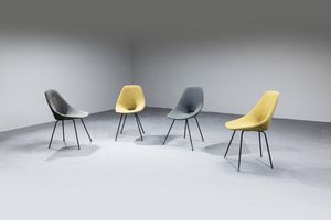VITTORIO NOBILI : Quattro sedie mod. Medea  - Asta Design - Associazione Nazionale - Case d'Asta italiane
