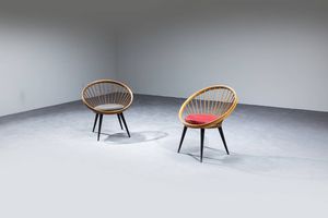 YNGVE EKSTROM - Coppie di poltrone mod. Circle Chair