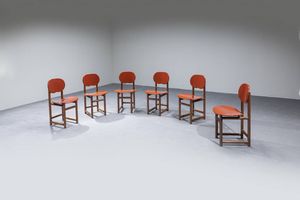 AFRA E TOBIA SCARPA - Sei sedie della collezione New Harmony 8100