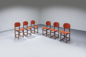 AFRA E TOBIA SCARPA : Sei sedie della collezione New Harmony 8100  - Asta Design - Associazione Nazionale - Case d'Asta italiane