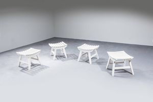 PRODUZIONE ITALIANA : Quattro sgabelli  - Asta Design - Associazione Nazionale - Case d'Asta italiane