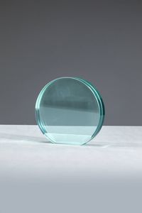 FONTANA ARTE - Porta foto in cristallo di forte spessore. Prod. Fontana Arte anni '80 cm 18x18 5