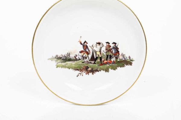 Tazza con piattino<BR>Meissen, 1750 circa  - Asta Porcellane venete ed europee di un'importante Famiglia veneziana - Associazione Nazionale - Case d'Asta italiane
