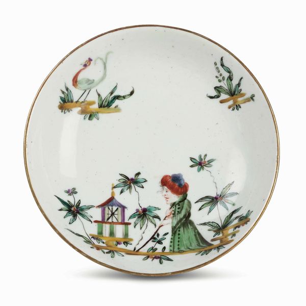 Piattino<BR>Venezia, Manifattura Cozzi, 1770 circa  - Asta Porcellane venete ed europee di un'importante Famiglia veneziana - Associazione Nazionale - Case d'Asta italiane