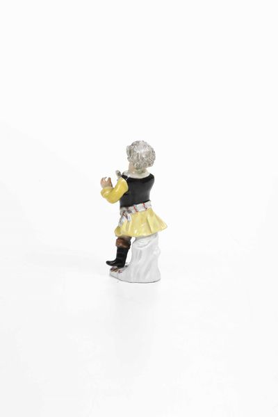 Figurina<BR>Germania, Manifattura indeterminata, Meissen (?), 1760 circa  - Asta Porcellane venete ed europee di un'importante Famiglia veneziana - Associazione Nazionale - Case d'Asta italiane