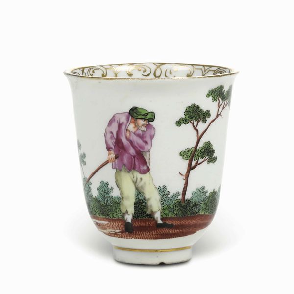 Tazza<BR>Vienna, Manifattura Imperiale, 1760 circa  - Asta Porcellane venete ed europee di un'importante Famiglia veneziana - Associazione Nazionale - Case d'Asta italiane