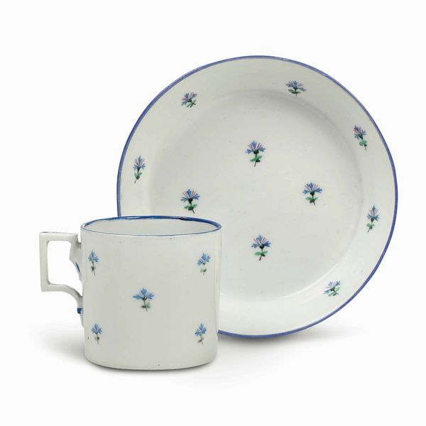Tazza con piattino<BR>Vienna, Manifattura Imperiale, 1820 circa  - Asta Porcellane venete ed europee di un'importante Famiglia veneziana - Associazione Nazionale - Case d'Asta italiane