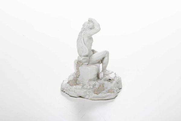 Figurina di Ercole<BR>Germania, Manifattura di Frankenthal, 1787 circa  - Asta Porcellane venete ed europee di un'importante Famiglia veneziana - Associazione Nazionale - Case d'Asta italiane