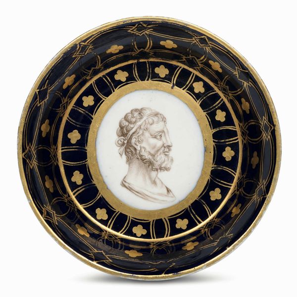 Piattino <BR>Germania, Manifattura di Hchst, 1780-1790 circa<BR>  - Asta Porcellane venete ed europee di un'importante Famiglia veneziana - Associazione Nazionale - Case d'Asta italiane