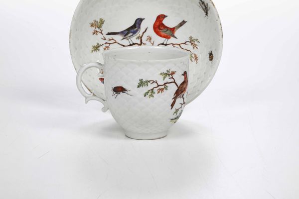 Tazza con piattino<BR>Germania, Manifattura di Ludwigsburg, 1770-1775<BR>  - Asta Porcellane venete ed europee di un'importante Famiglia veneziana - Associazione Nazionale - Case d'Asta italiane